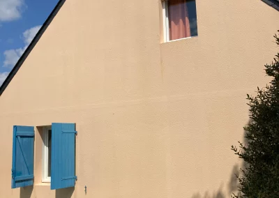 Nettoyage de façade crépis apres